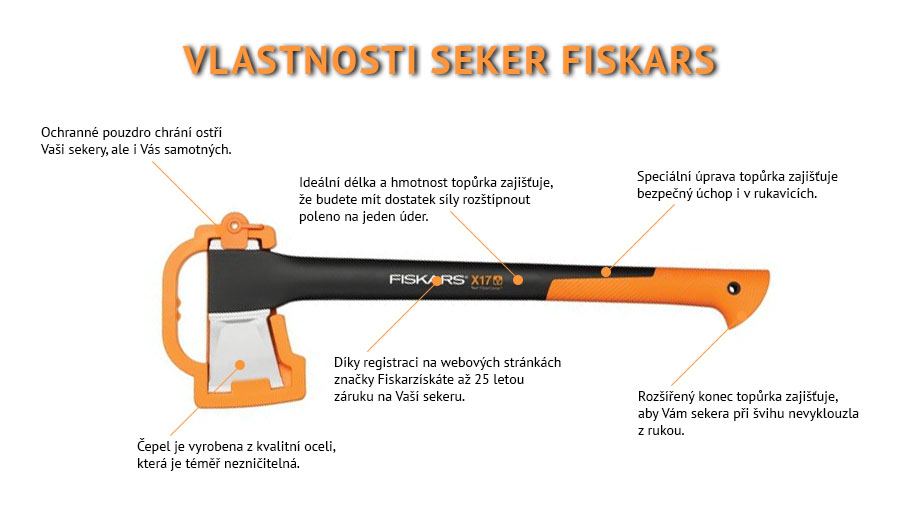 Vlastnosti seker Fiskars